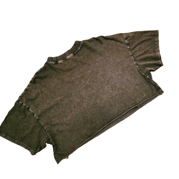 🔖Final Sale! Divided H&M Vintage Retro Cropped Acid Wash Cropped Graphic Tee - Picture 11 of 12